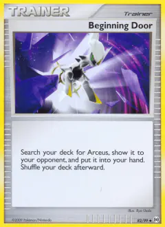 Beginning Door Uncommon card from Platinum Arceus