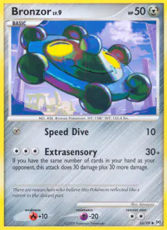 Bronzor Uncommon card from Platinum Arceus