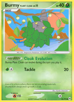 Burmy Plant Cloak Common card from Platinum Arceus