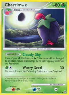 Cherrim Rare card from Platinum Arceus