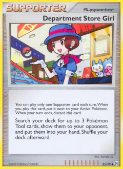 Department Store Girl Uncommon card from Platinum Arceus