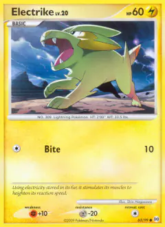 Electrike Common card from Platinum Arceus