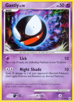 Gastly Uncommon card from Platinum Arceus