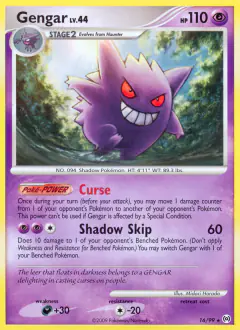 Gengar Rare card from Platinum Arceus