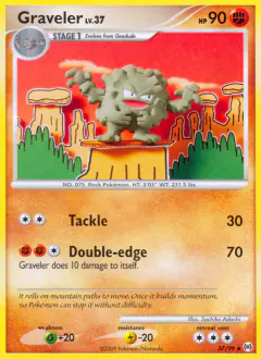 Graveler Uncommon card from Platinum Arceus