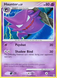 Haunter Uncommon card from Platinum Arceus