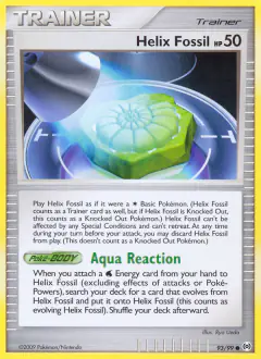 Helix Fossil Common card from Platinum Arceus