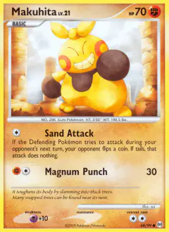 Makuhita Common card from Platinum Arceus