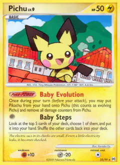 Pichu Rare card from Platinum Arceus