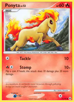 Ponyta Common card from Platinum Arceus