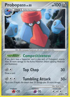 Probopass Rare Holo card from Platinum Arceus