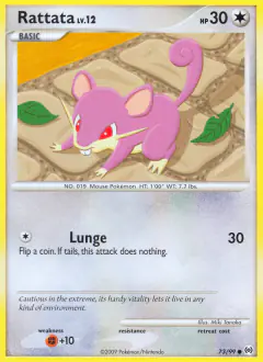 Rattata Common card from Platinum Arceus