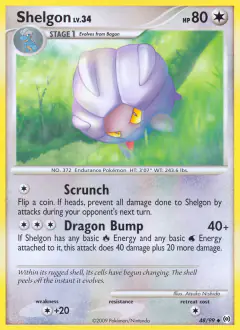 Shelgon Uncommon card from Platinum Arceus