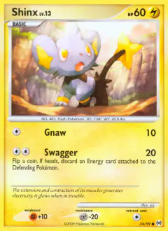 Shinx Common card from Platinum Arceus