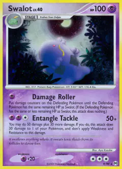 Swalot Rare Holo card from Platinum Arceus