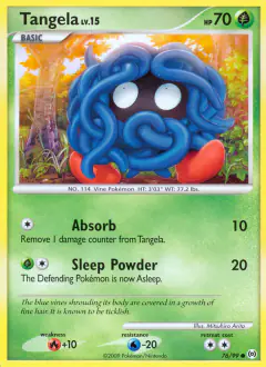 Tangela Common card from Platinum Arceus