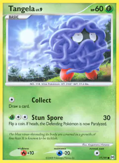 Tangela Common card from Platinum Arceus