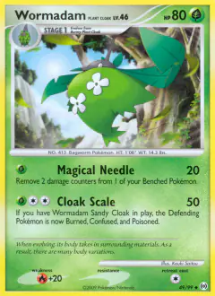 Wormadam Plant Cloak Uncommon card from Platinum Arceus