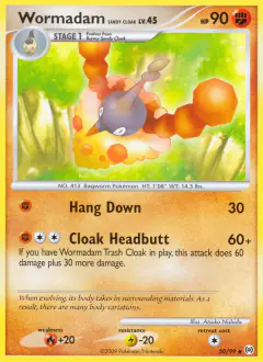 Wormadam Sandy Cloak Uncommon card from Platinum Arceus