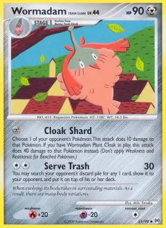Wormadam Trash Cloak Uncommon card from Platinum Arceus