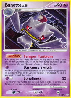 Banette Rare card from Platinum Base