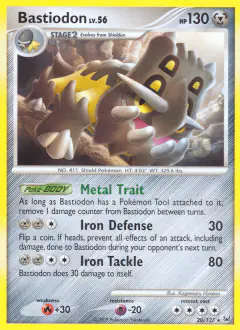 Bastiodon Rare card from Platinum Base