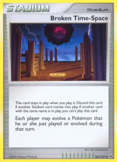 Broken Time-Space Uncommon card from Platinum Base