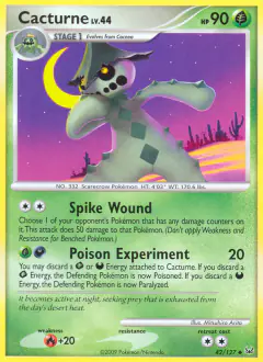 Cacturne Uncommon card from Platinum Base