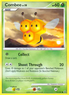 Combee Common card from Platinum Base