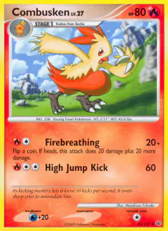 Combusken Uncommon card from Platinum Base