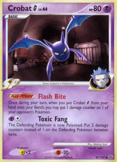 Crobat G Uncommon card from Platinum Base