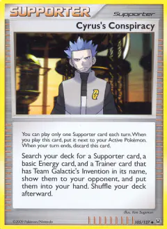 Cyrus's Conspiracy Uncommon card from Platinum Base