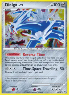 Dialga Rare Holo card from Platinum Base