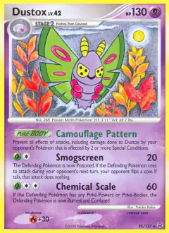 Dustox Rare card from Platinum Base