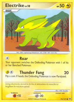 Electrike Common card from Platinum Base