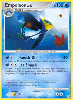 Empoleon Rare card from Platinum Base