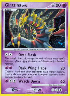 Giratina Rare Holo card from Platinum Base