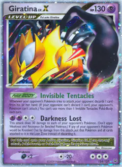 Giratina LV.X Rare Holo LV.X card from Platinum Base