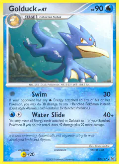 Golduck Rare card from Platinum Base