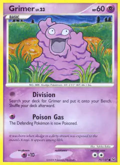 Grimer Common card from Platinum Base