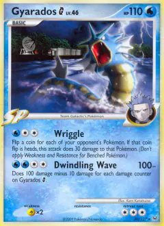 Gyarados G Rare card from Platinum Base