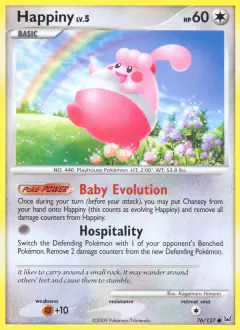 Happiny Common card from Platinum Base