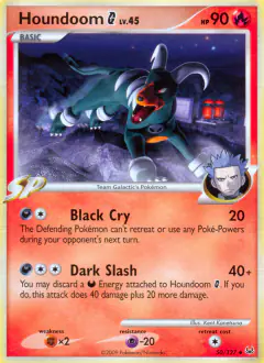 Houndoom G Uncommon card from Platinum Base