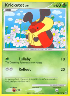 Kricketot Common card from Platinum Base