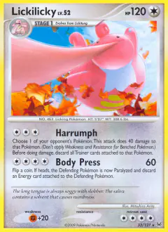 Lickilicky Rare card from Platinum Base