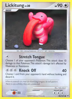 Lickitung Common card from Platinum Base