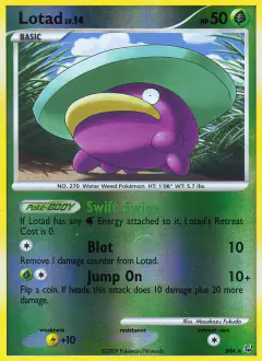 Lotad Rare card from Platinum Base