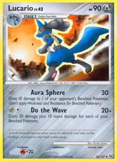 Lucario Uncommon card from Platinum Base