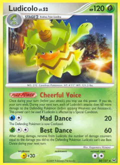 Ludicolo Rare card from Platinum Base