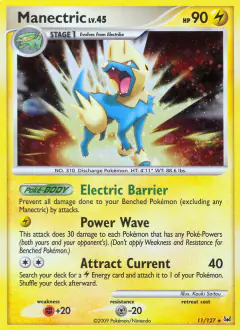 Manectric Rare Holo card from Platinum Base